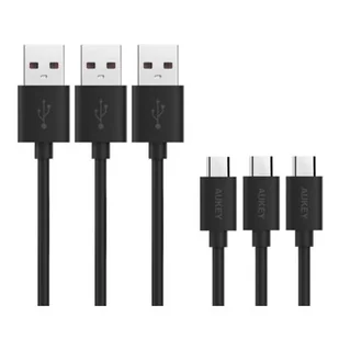 Aukey CB-D10 KABLE MICRO USB 3 SZT 1.2M QC 3.0 - Kable USB - miniaturka - grafika 1