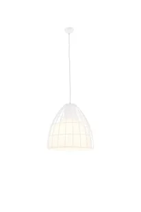 Kaspa LAMPA wisząca FRAME L 10344101 szklana OPRAWA Zwis IP20 klatka drut Biały - Lampy sufitowe - miniaturka - grafika 1