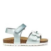 Buty dla dziewczynek - Sandały Geox B Sandal Chalki Girl B552RD 000NF C4070 S Błękitny - miniaturka - grafika 1