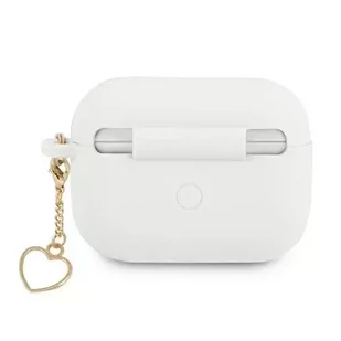 Guess GUAPLSCHSH AirPods Pro cover biały/white Silicone Charm Collection - Akcesoria do słuchawek - miniaturka - grafika 2