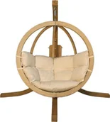 Fotele ogrodowe wiszące - Elior Fotel wiszący do ogrodu ecru - Parys 2X - miniaturka - grafika 1