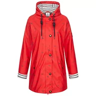 Kurtki damskie - Ankerglut Damen Friesennerz Regenmantel Regenjacke Mit Kapuze Gefüttert Wasserdicht Wetterfest Übergangsjacke #Ankerglutbucht Kurtka przeciwdeszczowa damska, Czerwona, 52 - miniaturka - grafika 1
