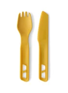 Kuchnia turystyczne i akcesoria - Sztućce turystyczne Sea to Summit Passage Cutlery Set 2P - yellow - miniaturka - grafika 1