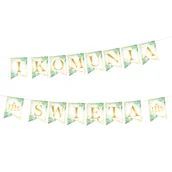 Pamiątka Pierwszej Komunii Świętej - Baner girlanda komunijna flagi I Komunia Święta 240cm - miniaturka - grafika 1