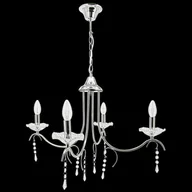 Lampy sufitowe - ELEM Ekskluzywny żyrandol z kryształami 1870/4 8C z serii WALENCJA - miniaturka - grafika 1