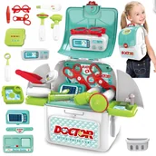 Zabawki interaktywne dla dzieci - Duży Zestaw Lekarski Mały Lekarz Doktor W Plecaku U522 - miniaturka - grafika 1
