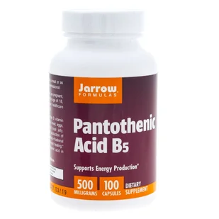 JARROW FORMULAS JARROW FORMULAS Pantothenic Acid B5 100caps - Witaminy i minerały - miniaturka - grafika 5
