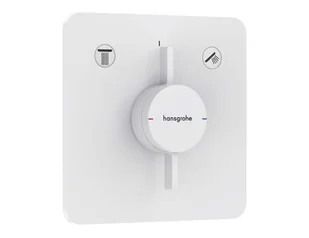 Hansgrohe DuoTurn Q - Bateria podtynkowa, do 2 odbiorników,  biały mat 75414700 - Baterie wannowe i prysznicowe - miniaturka - grafika 1