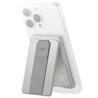 Inne akcesoria audio-wideo - UNIQ Heldro ID magnetyczny portfel z podpórką i opaską szary/chalk grey - miniaturka - grafika 1