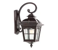 Lampy ogrodowe - Redo 9648 - Zewnętrzna lampa ścienna YORK 1xE27/70W/230V IP44 brązowa - miniaturka - grafika 1