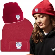 Czapki dla dzieci - Wygodna Zimowa Czapka Czerwona DZIECIĘCE FAJNE Wz - miniaturka - grafika 1