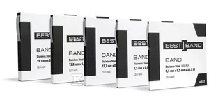 Taśma ze stali nierdzewnej 304 9,5mm BB-923 szt=30,5mb - Inne akcesoria elektryczne - miniaturka - grafika 1
