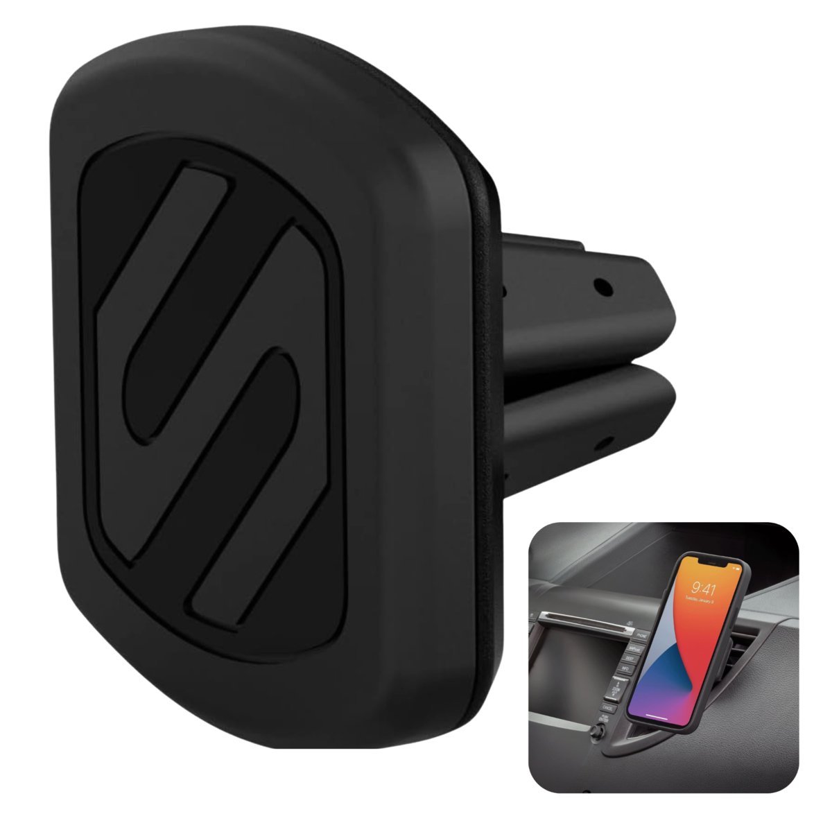 Scosche MAGVM2B uchwyt magnetyczny do telefonu kratka nawiewu mocny magnes