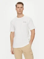Koszulki męskie - Columbia T-Shirt Barton Springs™ 2058331 Biały Regular Fit - miniaturka - grafika 1