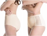 Majtki damskie - Wysokie figi z koronkowymi bokami - miniaturka - grafika 1