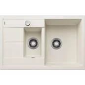 Zlewozmywaki - Zlewozmywak granitowy BLANCO Metra 6 S Compact Silgranit Delikatny biały 527114 - miniaturka - grafika 1