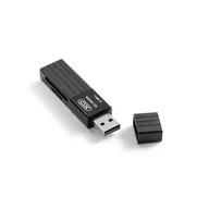 Selfie stick - XO,  czytnik kart 2w1 DK05A USB 2.0 czarny - miniaturka - grafika 1