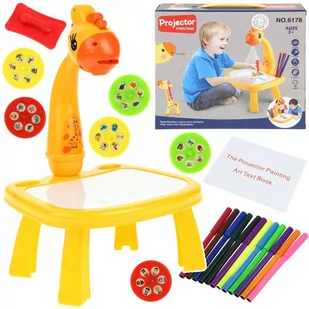 Urwiskowo, projektor żyrafa rzutnik do rysowania 36 obrazków - Kolorowanki, wyklejanki Urwiskowo, projektor żyrafa rzutnik do rysowania 36 obrazków - Kolorowanki, wyklejanki - miniaturka - grafika 1