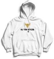 Gadżety dla niej i dla niego - Bluza z kapturem - OJ TAK BYCZQ +1 - miniaturka - grafika 1