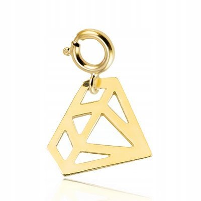 Złota Zawieszka Charms Diamencik próba 333