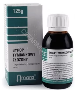 Amara Syrop tymiankowy złożony 125 g - Przeziębienie i grypa - miniaturka - grafika 1