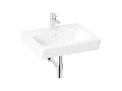 Umywalki - Jika Lyra plus - Umywalka 55x45 cm, z przelewem, z otworem na baterię, biała H8103810001041 - miniaturka - grafika 1