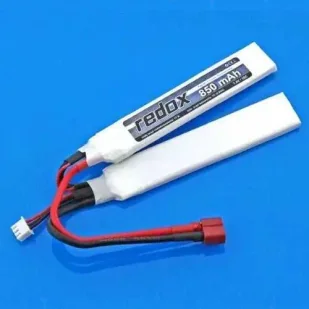 Akumulator Redox LiPo 850 mAh 7,4V 20C - Amunicja i osprzęt ASG - miniaturka - grafika 1