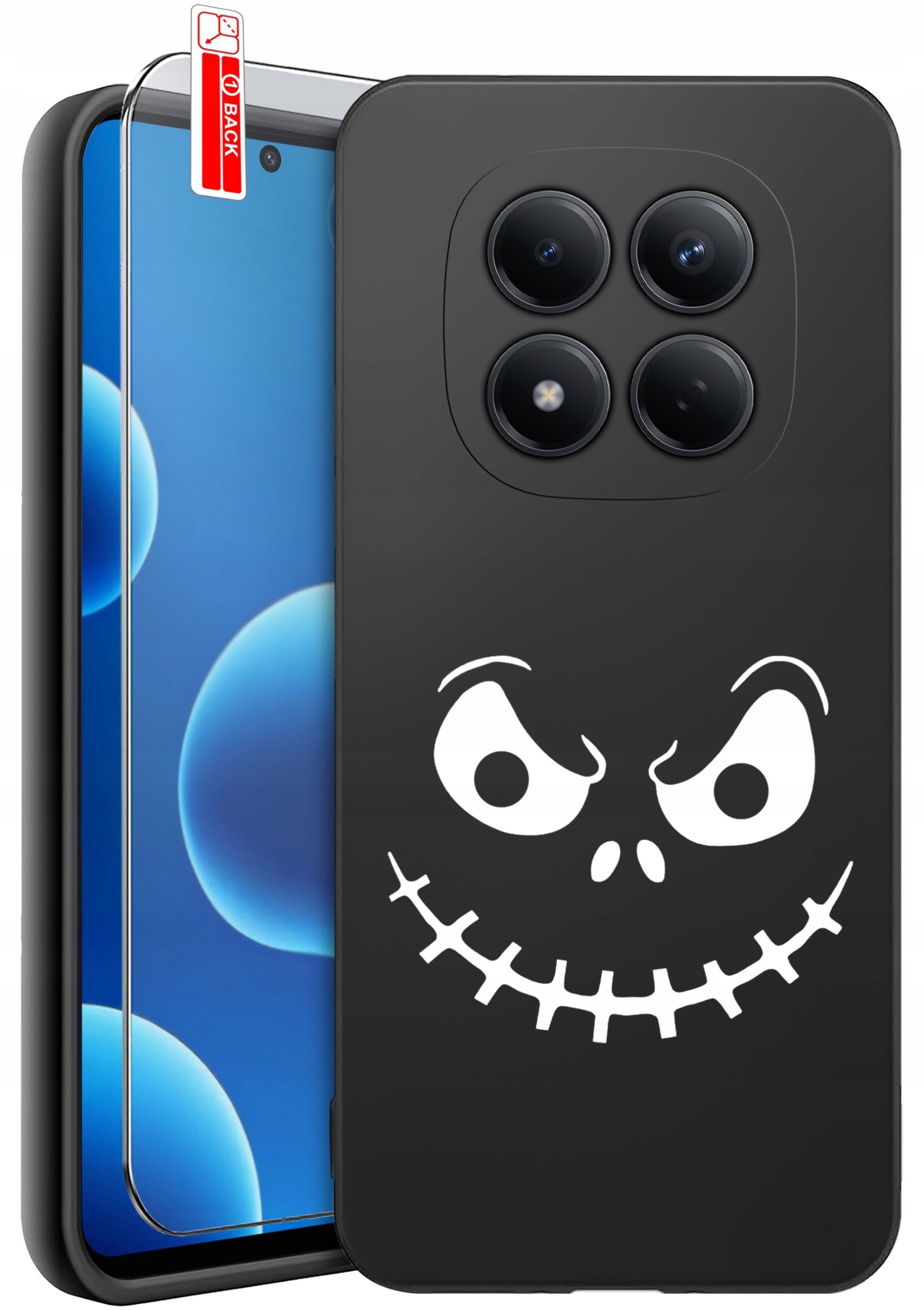 krainaGSM Etui Do Xiaomi Redmi Note 15 Pro 5G Wzory Silikonowe Matt Case + Szkło