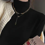 Bluzki damskie - TEMU Damski Długi Rękaw Wysoki Kołnierz T-Shirt – Jednokolorowa Termoaktywna Bielizna, Dopasowany Fason, Wielosezonowa Warstwa Ubioru, Casual do - miniaturka - grafika 1