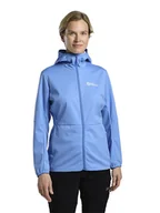 Kurtki i kamizelki sportowe damskie - Jack Wolfskin Kurtka funkcyjna "Feldberg" w kolorze błękitnym - miniaturka - grafika 1