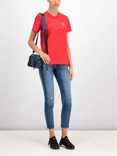 Koszulki i topy damskie - Diesel T-Shirt T-Sily-ZE 00S2NQ 0PATI 44I Czerwony Regular Fit - grafika 1