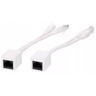 Wtyczki i adaptery - ExtraLink ExtraLink EXTRALINK 1 PORT POE INJECTOR AND SPLITTER SIMPLE POE INJECTOR WHITE CABLE 100MB ex.10031 - miniaturka - grafika 1