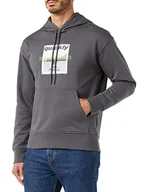 Bluzy męskie - United Colors of Benetton Męska bluza z kapturem C/CAPP. M/L 3xdbu200R, szara 0h7, S, Szary 0h7, S - miniaturka - grafika 1