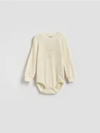 Body dla niemowląt - Reserved - Strukturalne body - złamana biel - miniaturka - grafika 1