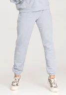 Dresy damskie - Spodnie joggery damskie - spodnie dresowe damskie - szare M1056 r. M - miniaturka - grafika 1