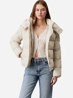 Kurtki damskie - Kurtka zimowa damska krótka Calvin Klein J20J224119-PD7 M Mleczna (8720639433278) - miniaturka - grafika 1