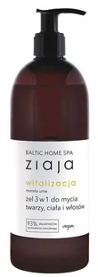Ziaja Baltic Home Spa Witalizacja żel 3w1 do mycia twarzy ciała i włosów 500ml - Kosmetyki do kąpieli - miniaturka - grafika 1