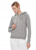 Bluzy damskie - Ralph Lauren Szara Bawełniana Bluza z Kapturem i Printem Logo L Kwa - miniaturka - grafika 1