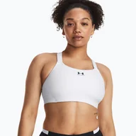 Bielizna sportowa damska - Biustonosz fitness Under Armour HG Armour High white/jet gray - miniaturka - grafika 1