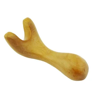 Drewniany przyrząd do masażu trójnóg - Akcesoria medycyny naturalnej - miniaturka - grafika 1