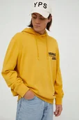 Bluzy męskie - WRANGLER SLOGAN HOODIE GOLDEN SPICE W666ILX5O 3XL - Wrangler - miniaturka - grafika 1