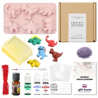 Kosmetyki kąpielowe dla dzieci - Zestaw DIY do robienia mydełek mydła PARK DINOZAURÓW dla dzieci na wakacje - miniaturka - grafika 1