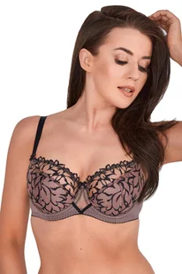 Biustonosz półusztywniany Gaia 1210 Olivia brązowy - Biustonosze - miniaturka - grafika 1