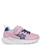 Buty dla dziewczynek - Geox Sneakersy J Sprintye J55FWA 0AS54 CE84B D Różowy - miniaturka - grafika 1