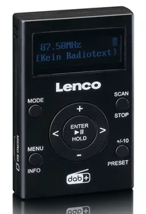 Lenco PDR-011BK - przenośne, kieszonkowe radio DAB+ / FM i odtwarzacz MP4 - Odtwarzacze MP3 - miniaturka - grafika 1