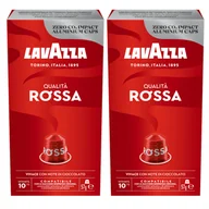 Kawa w kapsułkach i saszetkach - Kapsułki nespresso do ekspresu Lavazza Qualita Rossa zestaw 2 x 10 szt. - miniaturka - grafika 1
