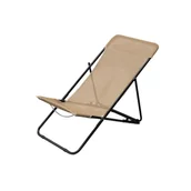 Leżaki ogrodowe - Leżak plażowy brązowy 83,5 x 56 x 88cm - miniaturka - grafika 1