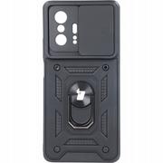 Etui i futerały do telefonów - Bizon Etui Case CamShield Ring Xiaomi Mi 11T / 11T Pro czarne BCCSRMI11T/11TPBK - miniaturka - grafika 1