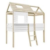 Łóżka dla dzieci i młodzieży - Łóżko domek Funflex 90x200 cm - daszek i okienka - miniaturka - grafika 1