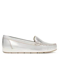 Mokasyny damskie - Mokasyny Marco Tozzi 2-24600-42 Srebrny - miniaturka - grafika 1